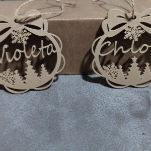 Adorno navideño personalizado